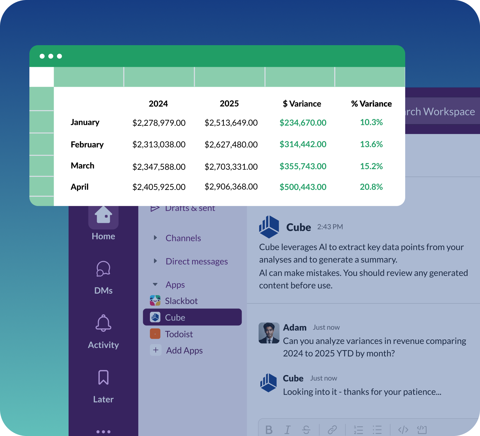 Cubes AI Agent in Slack (1)